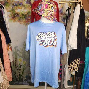 Made In The 80's Costume XL T-Shirt & Bucket Hat Combo